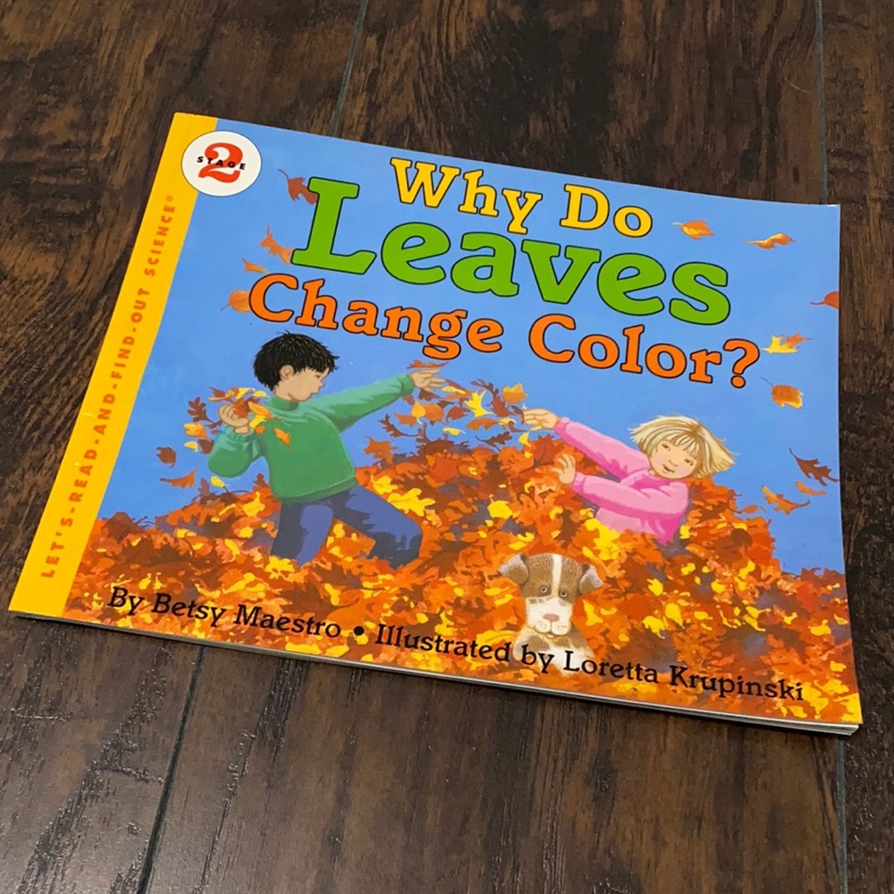 Why Do Leaves Change Colors paperback book